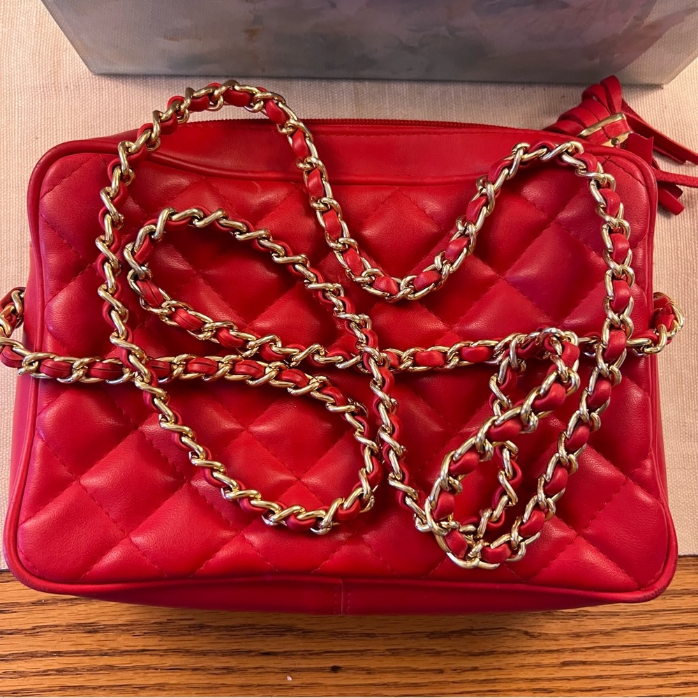 MAGNUM Vintage Quilted Faux Leather Bag AS IS